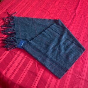 Croft & Barrow Charcoal and Crimson Plaid Scarf